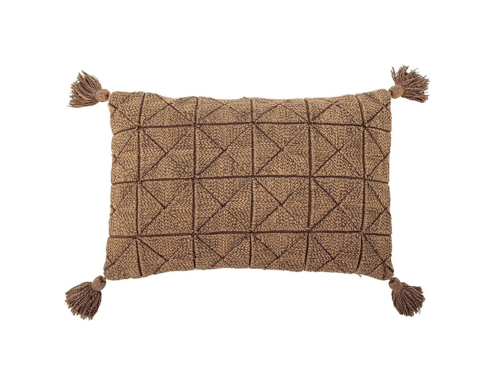 Bloomingville Auna Cushion, Brown, Cotton