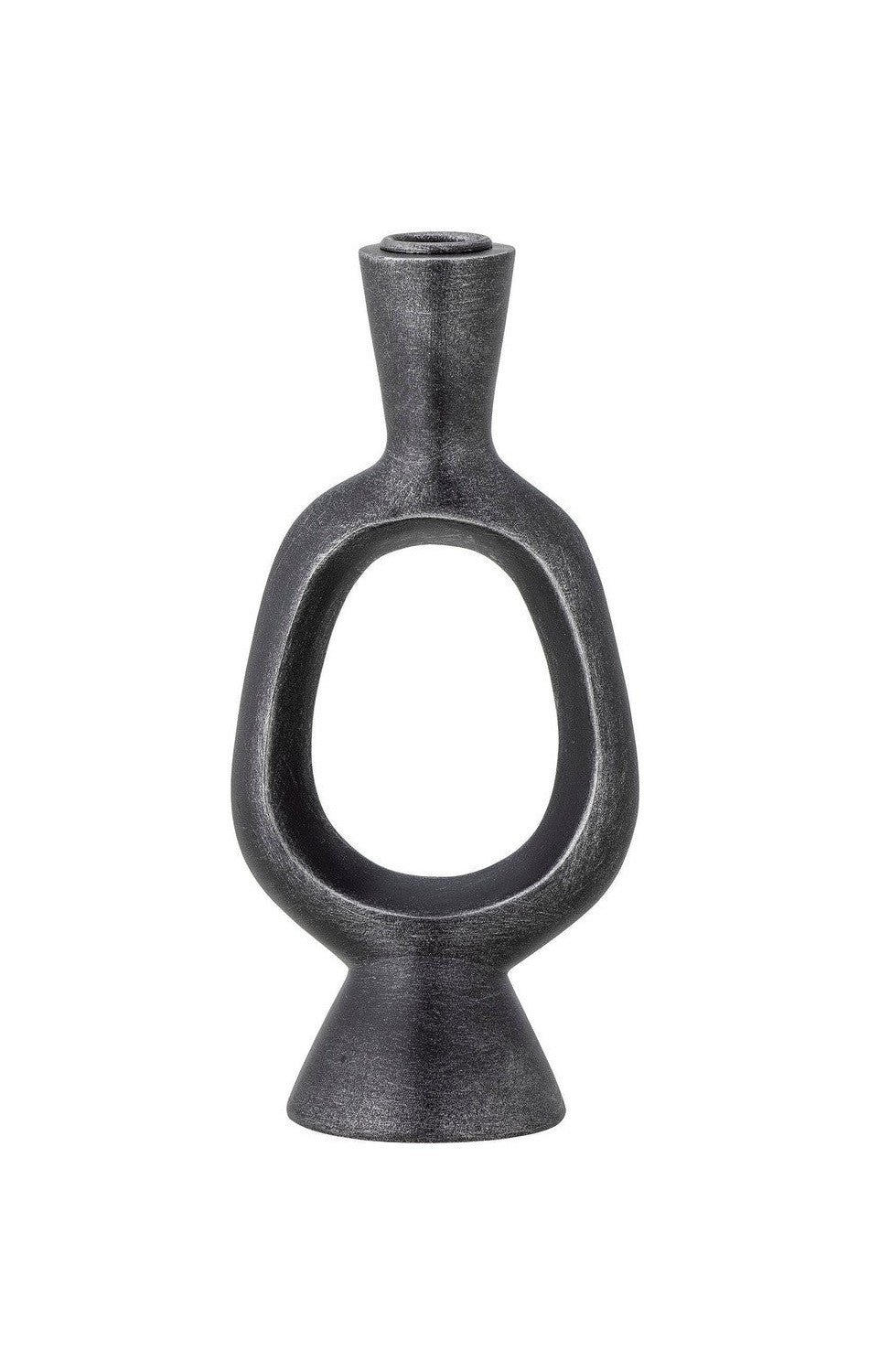 Bloomingville Bijan Candle Holder, Black, Polyresin