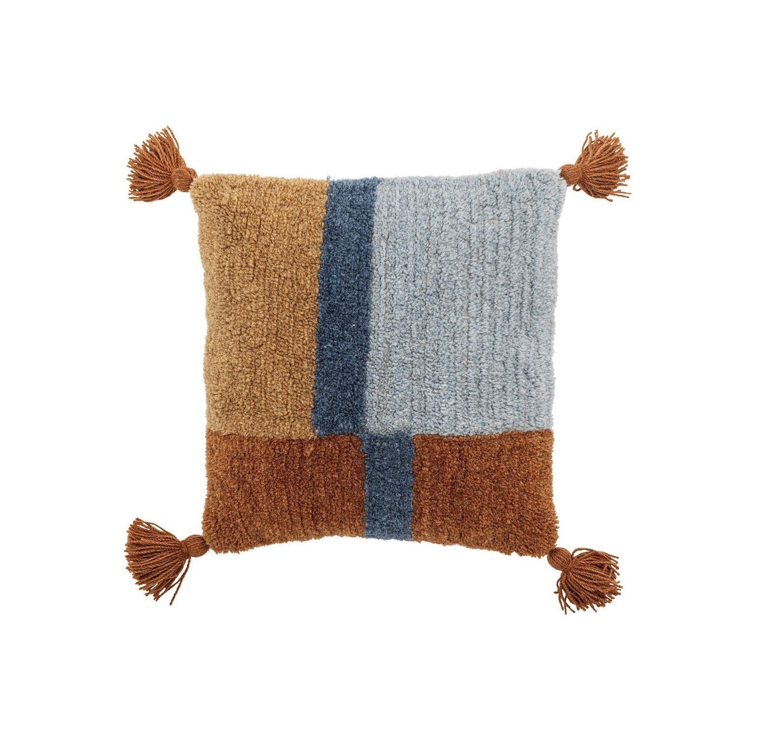 Bloomingville Centro Cushion, Blue, Wool