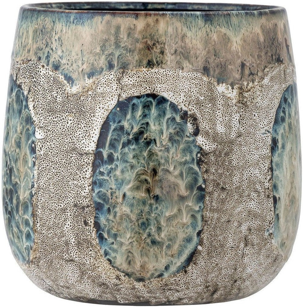 [product_category]-Bloomingville Cophia Flowerpot, Blue, Stoneware-Bloomingville-5711173303243-82057657-BLO-1