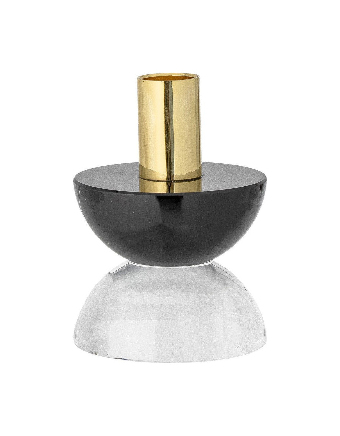 Bloomingville Etel Candle Holder, Black, Glass