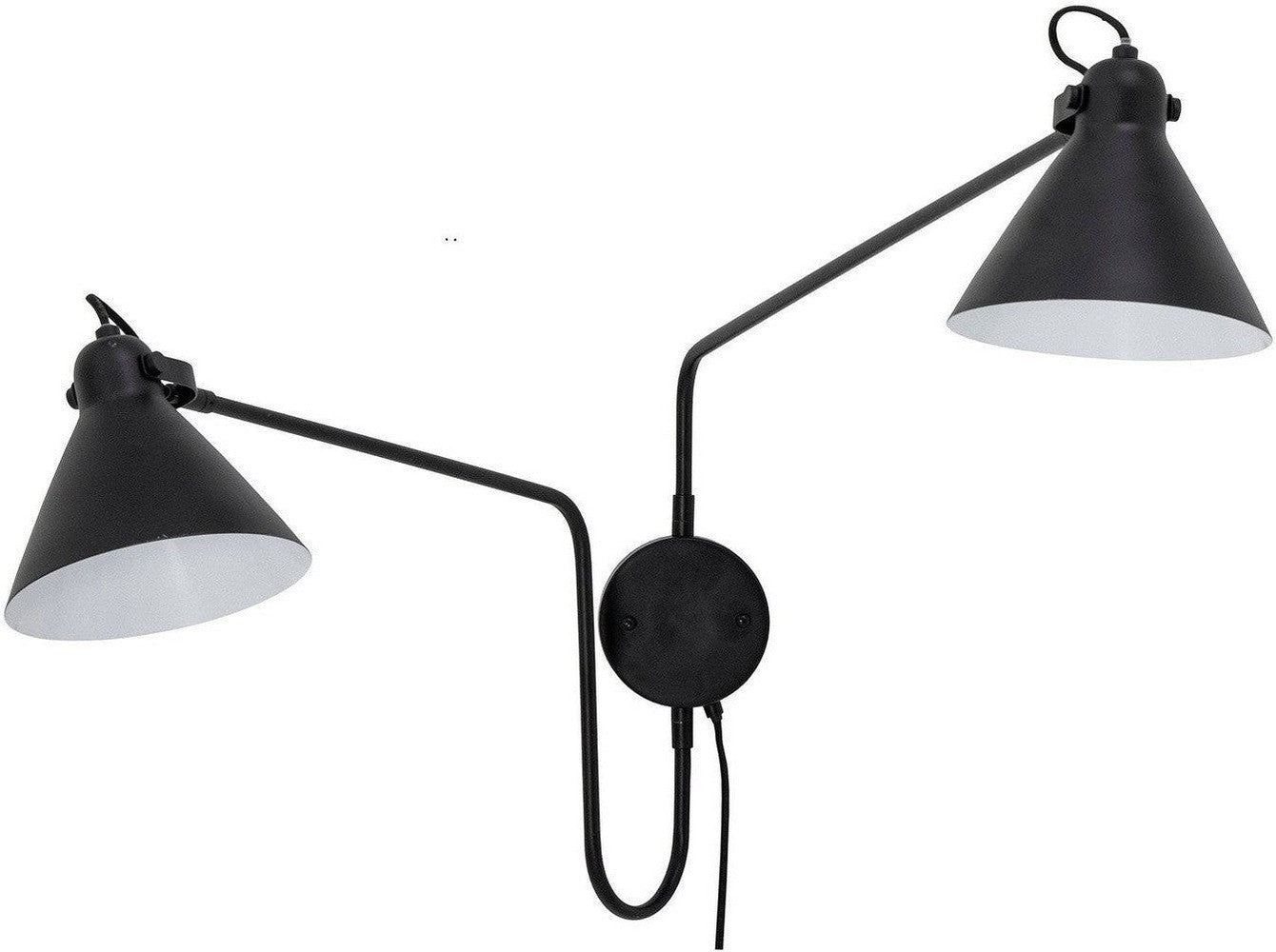 [product_category]-Bloomingville Felicity Wall Lamp, Black, Metal-Bloomingville-5711173303618-82054171-BLO-1