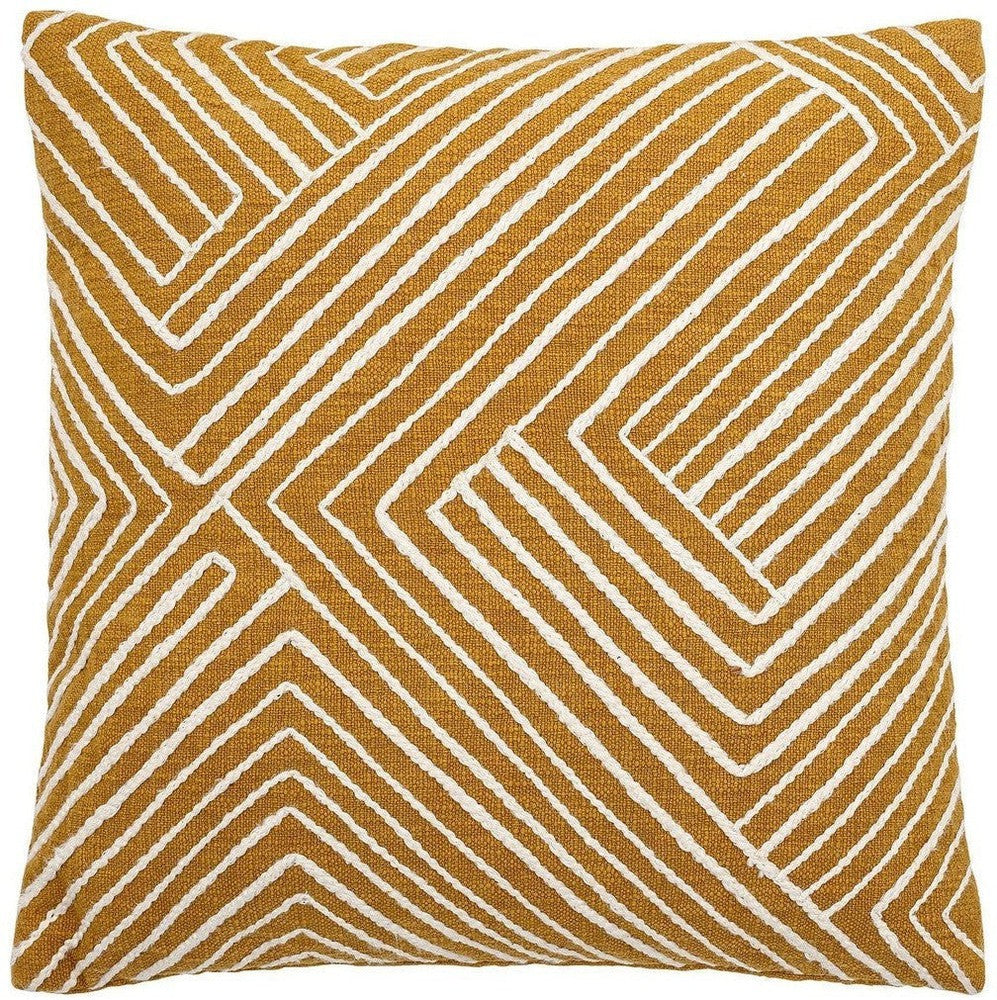 [product_category]-Bloomingville Giana Cushion, Yellow, Cotton-Bloomingville-5711173254736-82049440-BLO-1