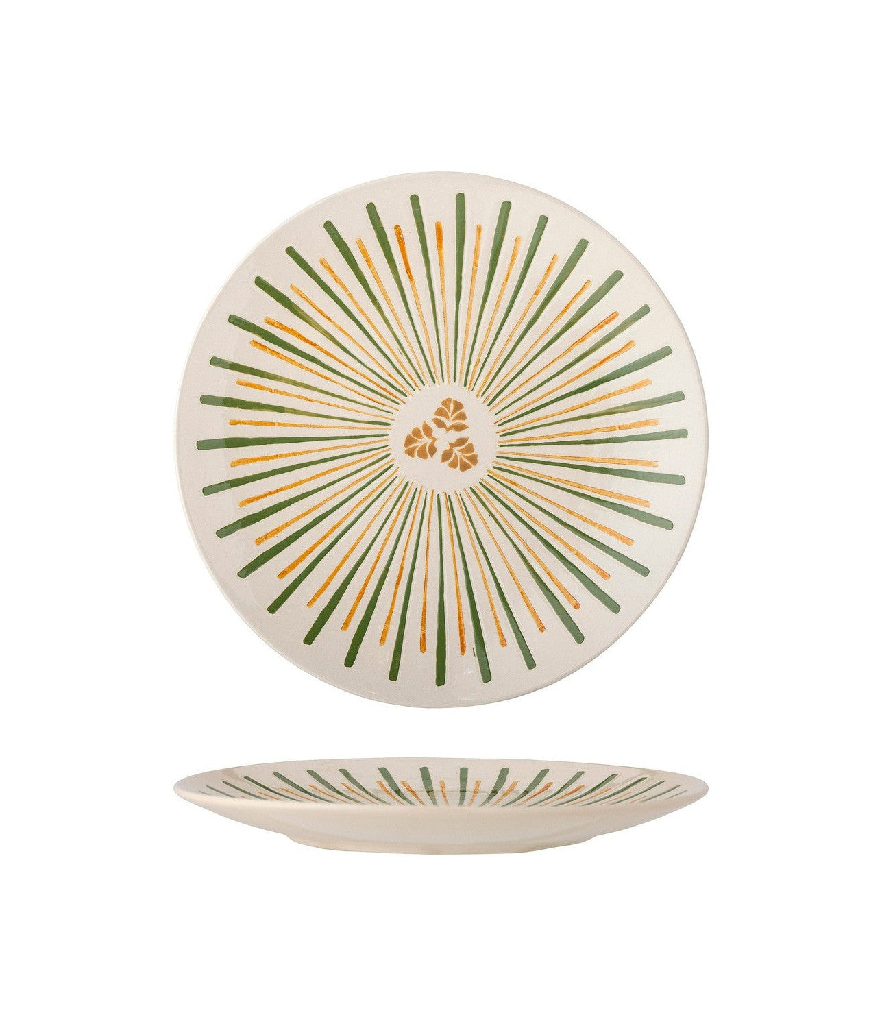 Bloomingville Heikki Serving Plate, Green, Stoneware