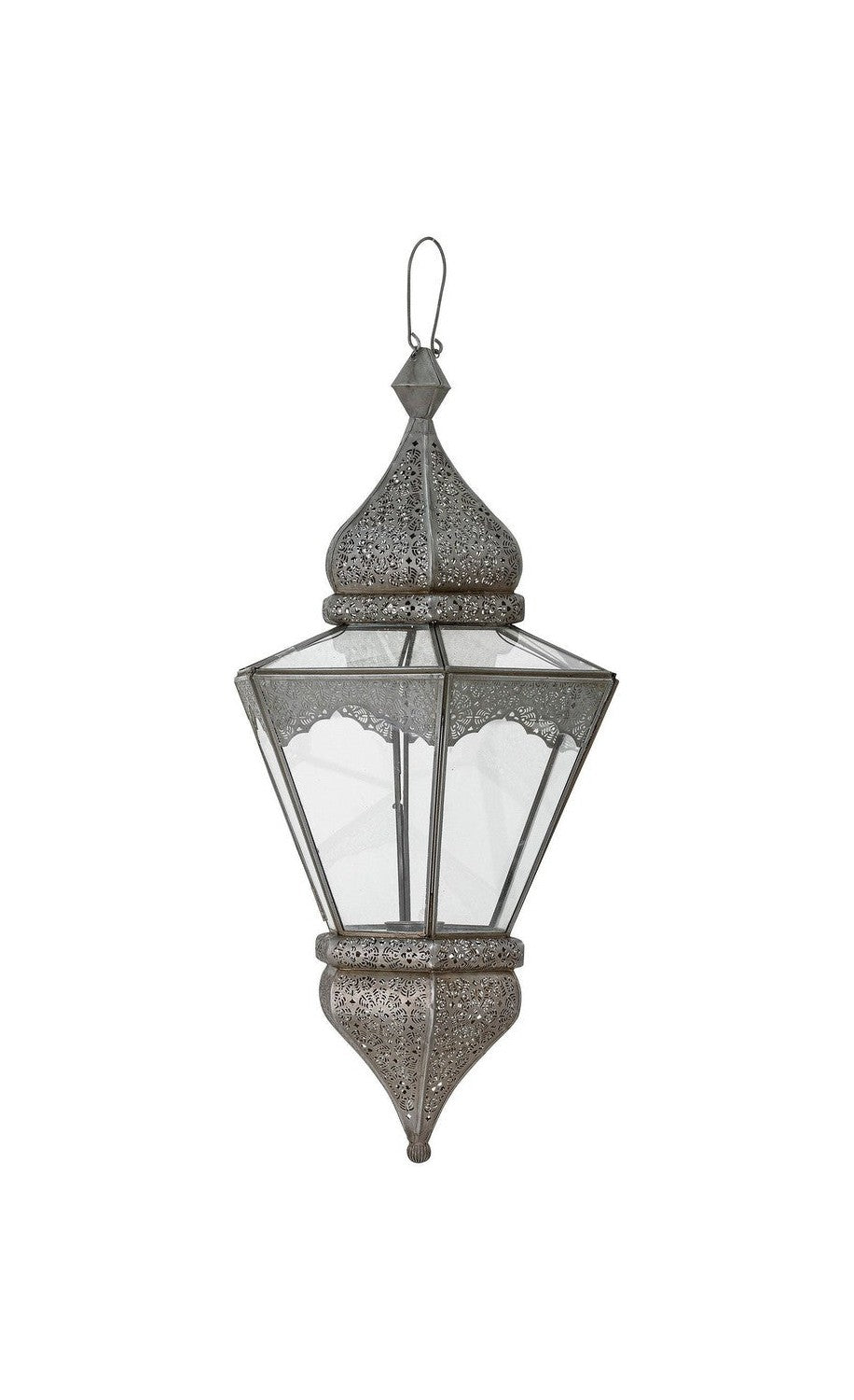 Bloomingville Isabell Lantern, Grey, Glass