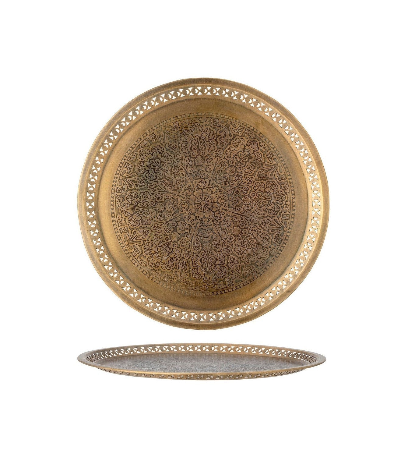 Bloomingville Juka Tray, Gold, Metal