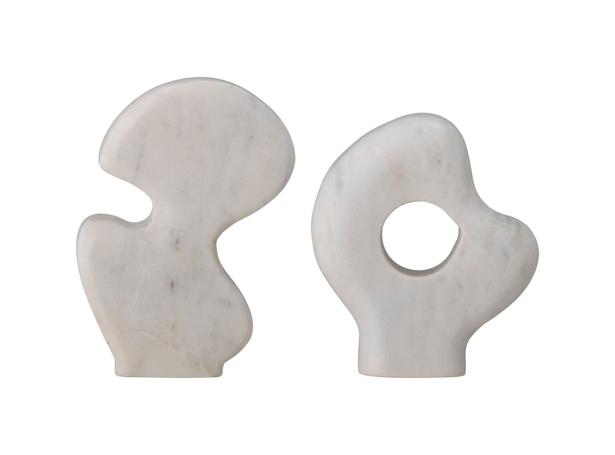 Bloomingville Laki Deco, White, Marble