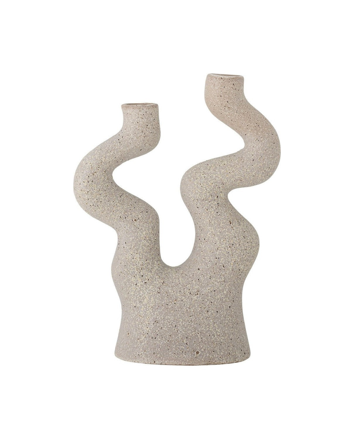 Bloomingville Lance Candle Holder, Nature, Stoneware