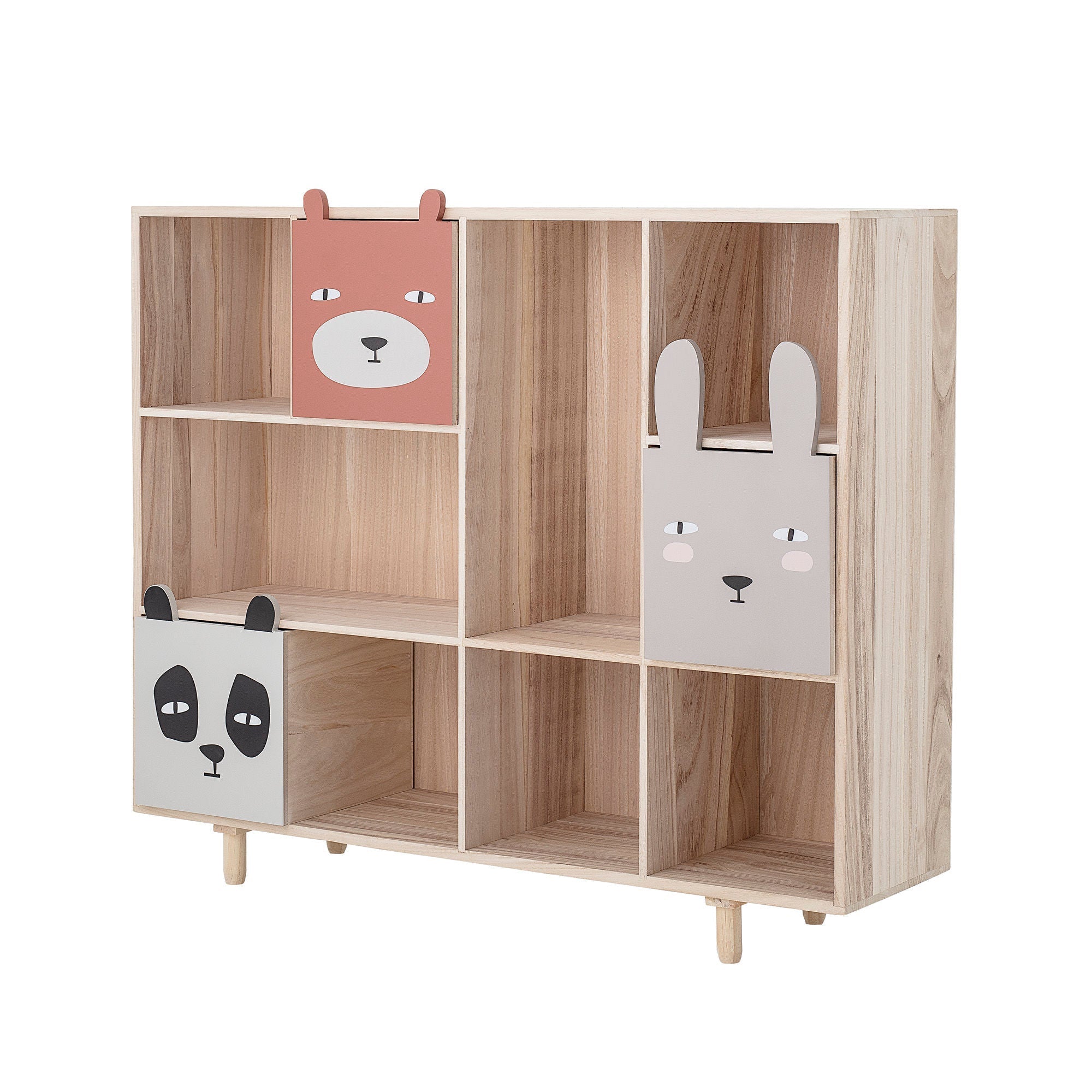 [product_category]-Bloomingville MINI Calle Bookcase w/Drawers, Nature, Paulownia-Bloomingville MINI-5711173239955-82046524-BLO-2