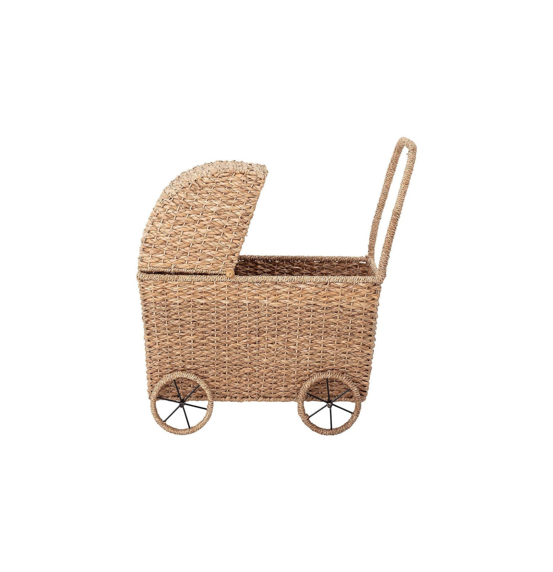 Bloomingville MINI Susan Toy Pram, Nature, Bankuan Grass