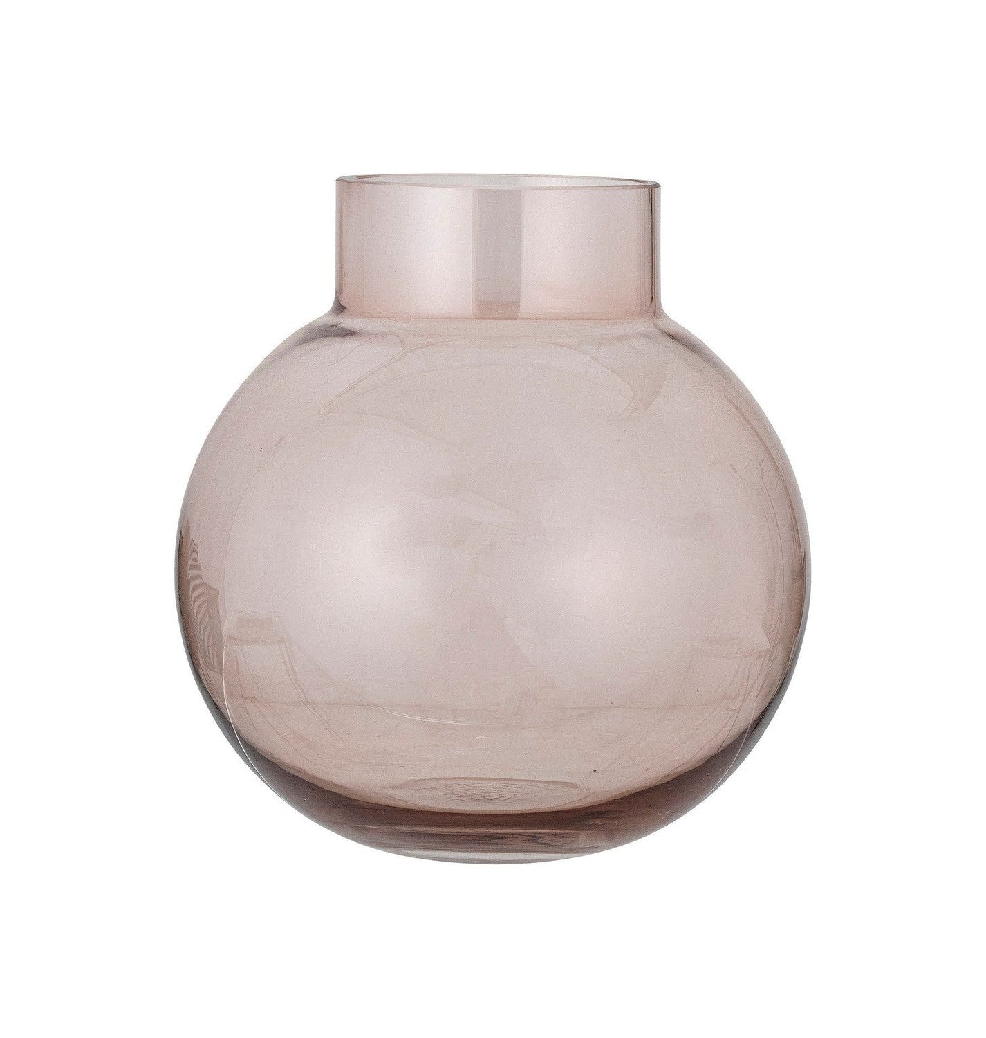 Bloomingville Renato Vase, Rose, Glass