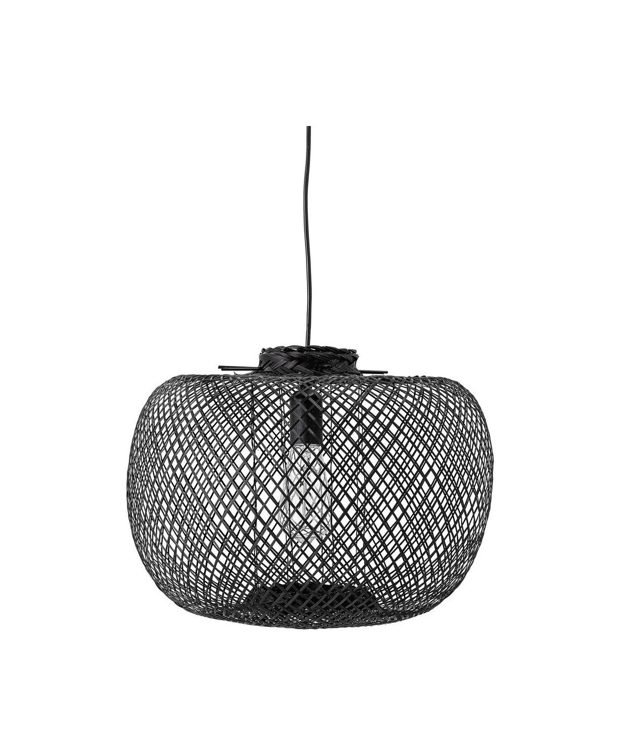 Bloomingville Rodi Pendant Lamp, Black, Bamboo