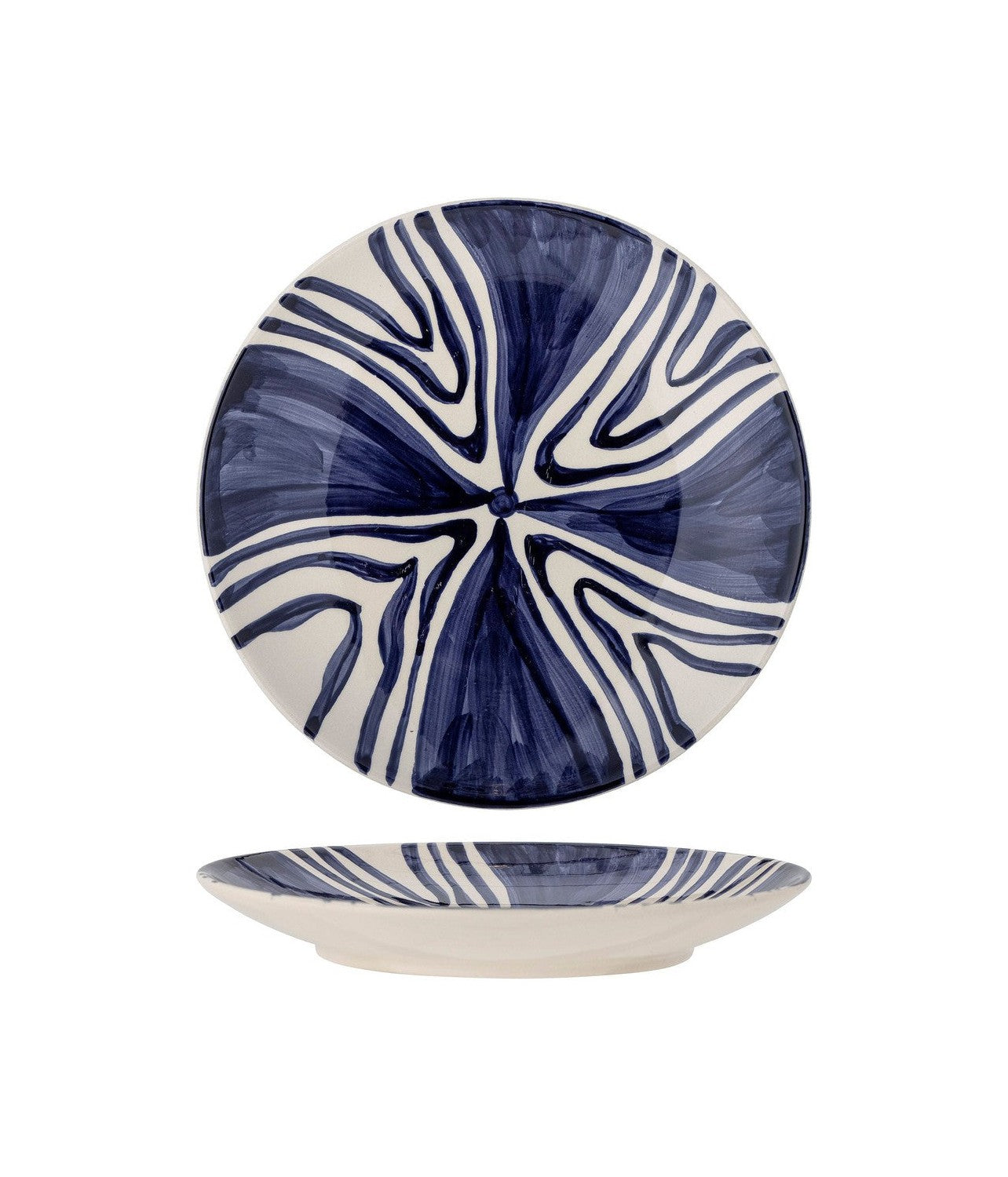 Bloomingville Shama Plate, Blue, Stoneware