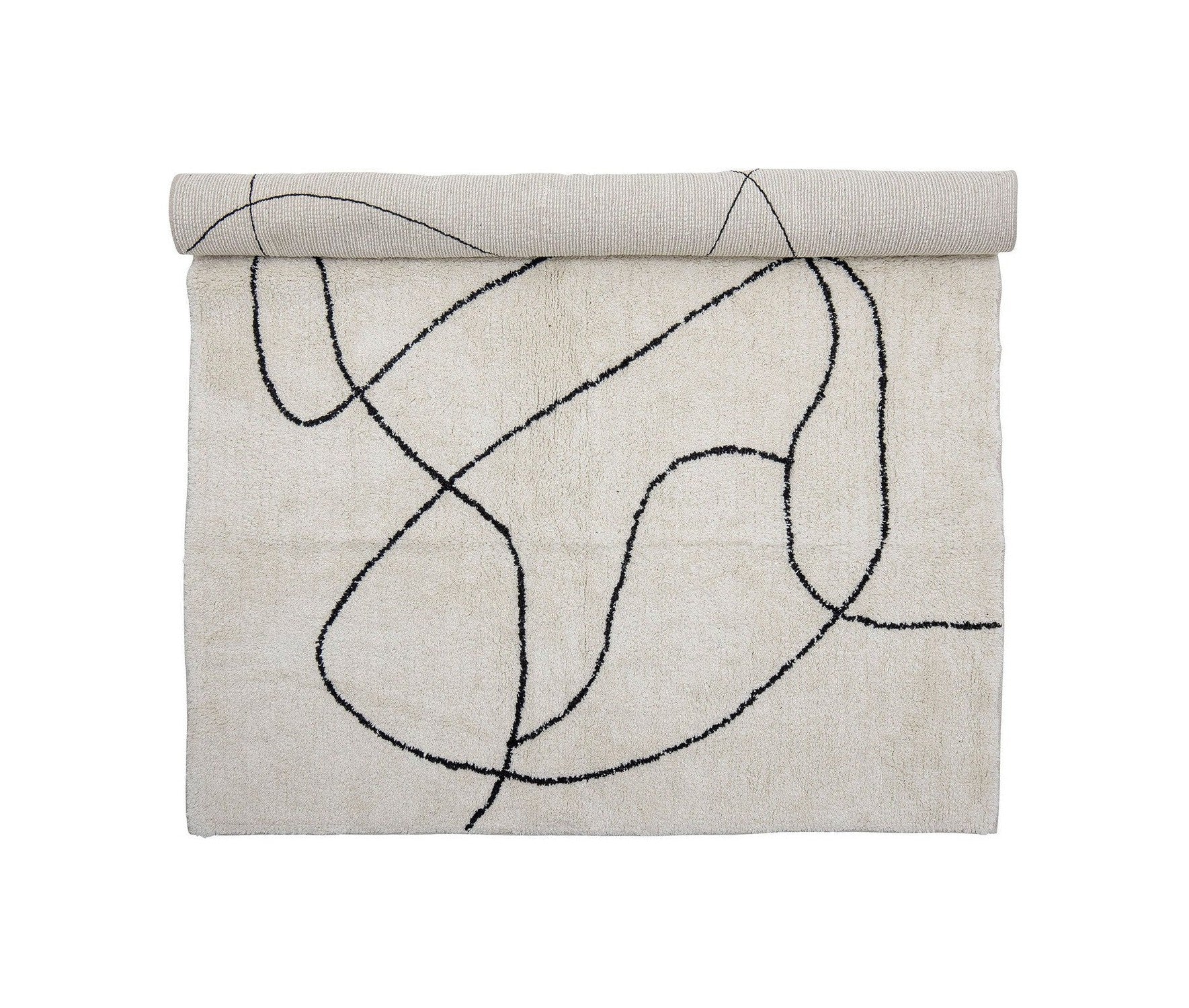 Bloomingville Viga Rug, White, Cotton