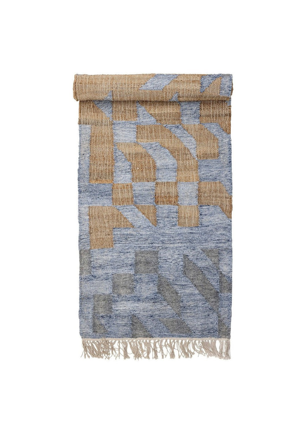 Bloomingville Vikka Rug, Blue, Jute