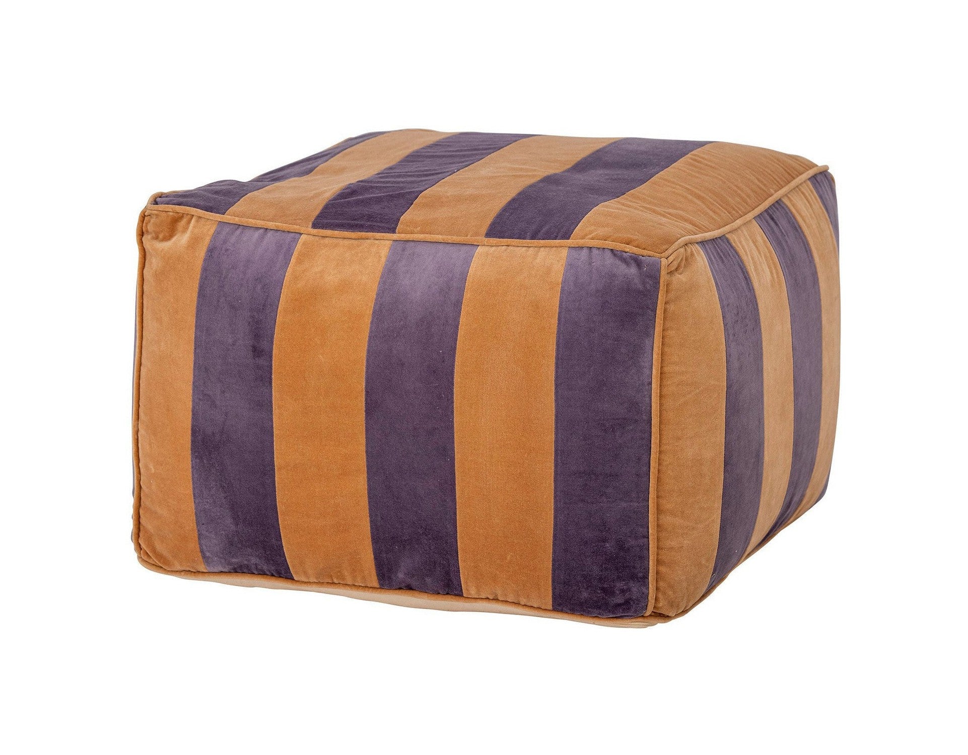 Bloomingville Walder Pouf, Purple, Cotton