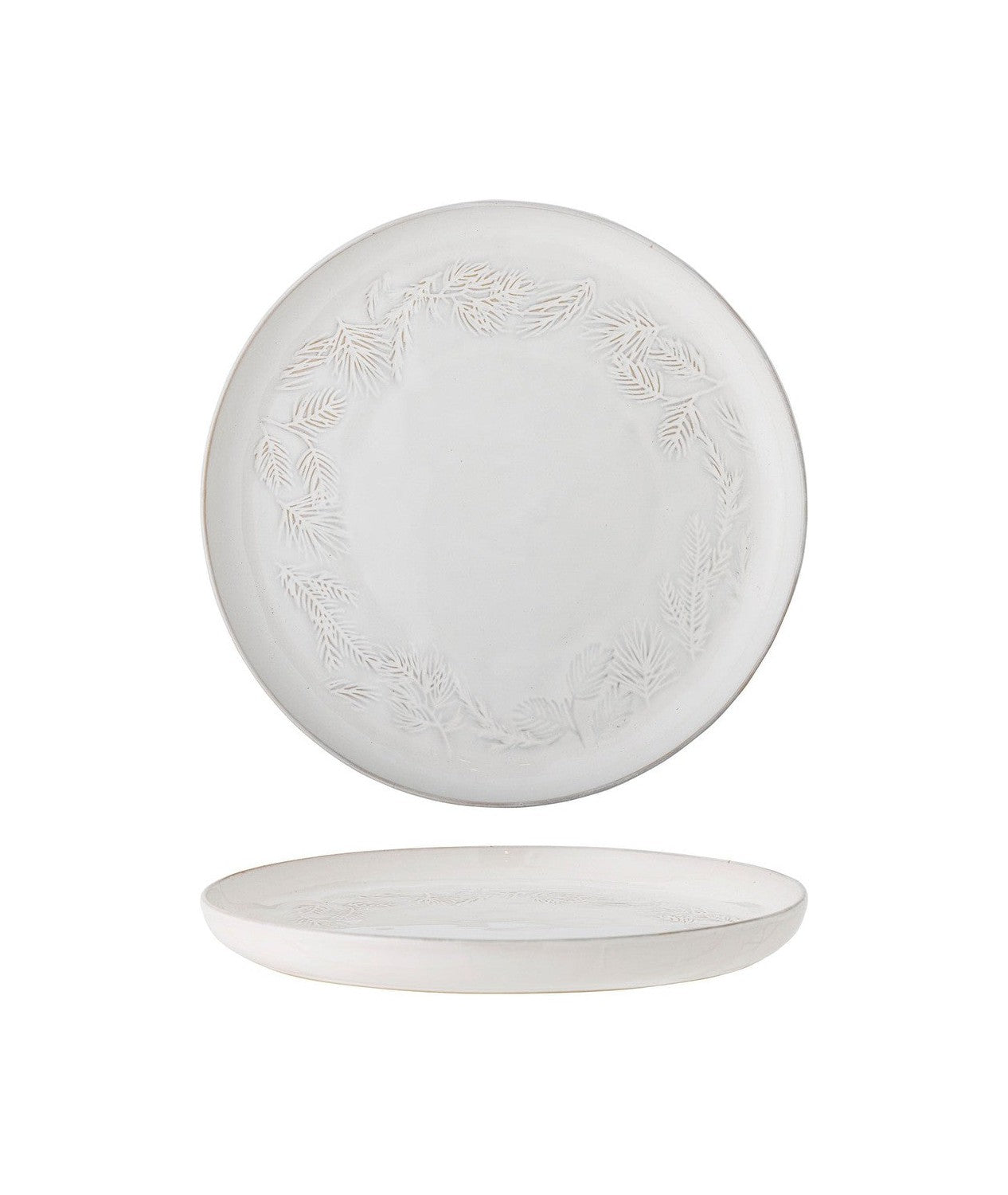 Bloomingville Winter Serving Plate, Nature, Stoneware