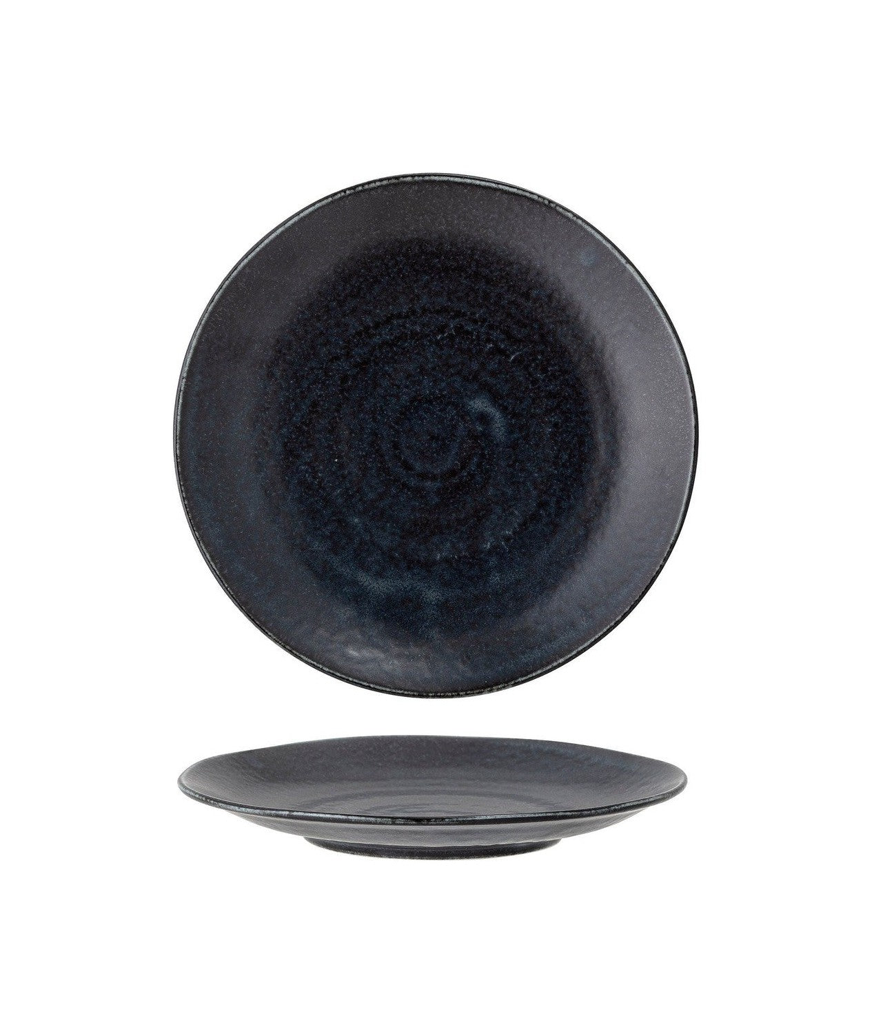 Bloomingville Yoko Plate, Black, Porcelain