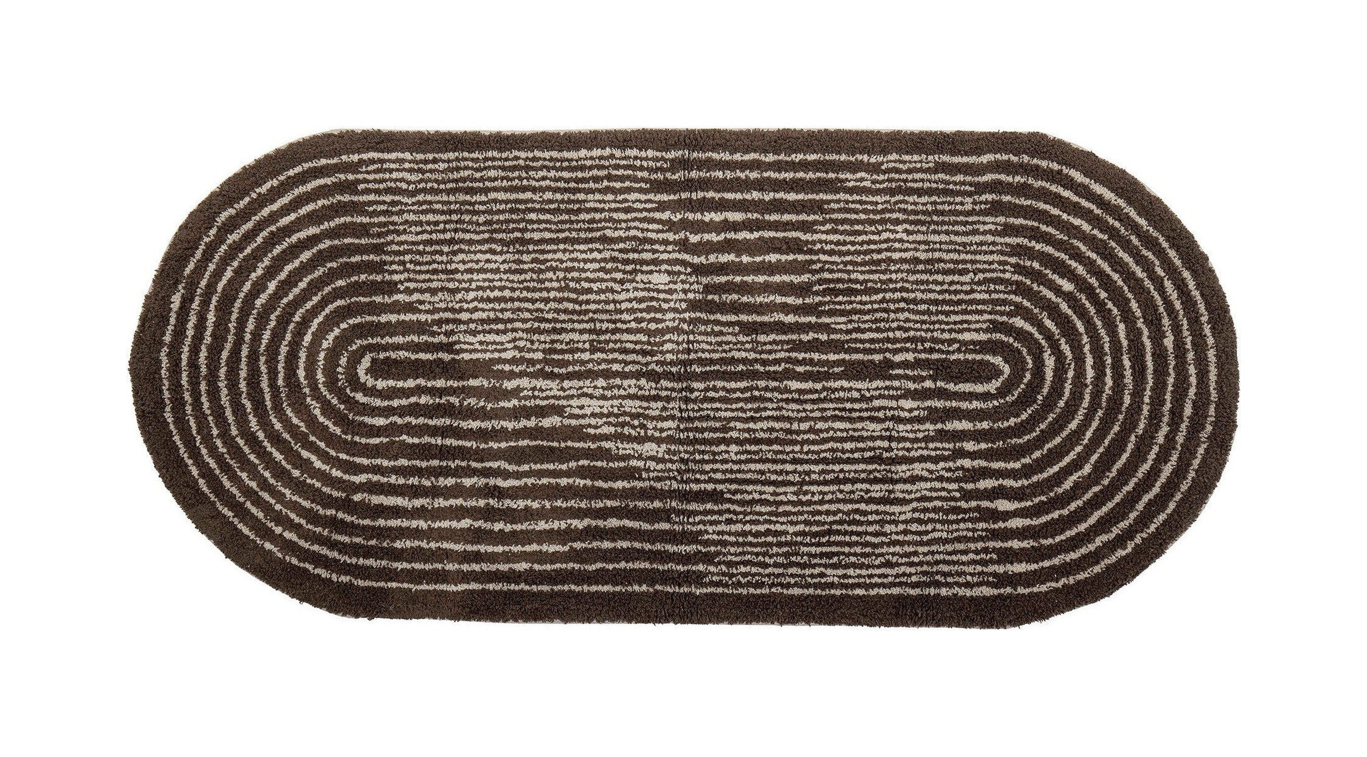 Bloomingville Zhina Rug, Brown, Cotton