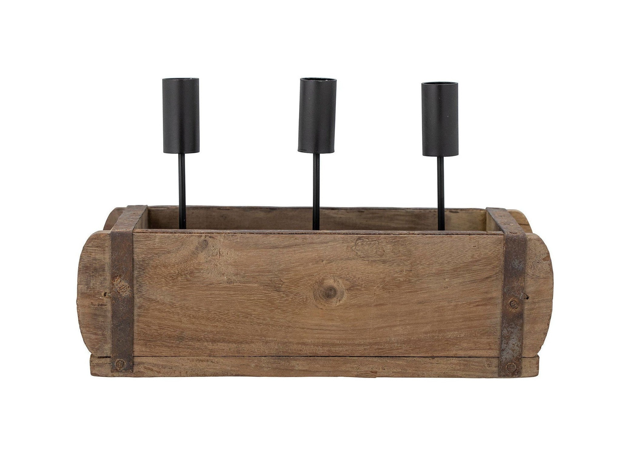 Bloomingville Ziggie Candle Holder, Brown, Mango