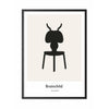  Ant Design Icon Poster Frame Made Of Black Lacquered Wood 70 X100 Cm Grey