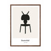  Ant Design Icon Poster Frame Made Of Dark Wood A5 Grey