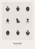  Design Icons Poster Without Frame 50x70 Cm Light Grey