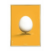  Egg Classic Poster Brass Frame 50 X70 Cm Yellow Background