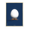  Egg Classic Poster Brass Frame A5 Dark Blue Background