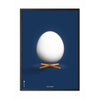  Egg Classic Poster Frame In Black Lacquered Wood 30x40 Cm Dark Blue Background