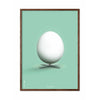  Egg Classic Poster Frame Made Of Dark Wood 70x100 Cm Mint Green Background