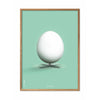  Egg Classic Poster Frame Made Of Light Wood 30x40 Cm Mint Green Background