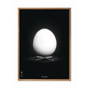  Egg Classic Poster Frame Made Of Light Wood 70 X100 Cm Black Background