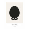  Egg Design Icon Poster Without Frame 50 X70 Cm Grey