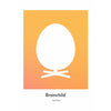  Egg Design Icon Poster Without Frame 50 X70 Cm Yellow