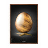  Egg Figures Poster Frame Made Of Dark Wood 30x40 Cm Black