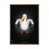  Pelikan Classic Poster Dark Wood Frame 30x40 Cm Black Background