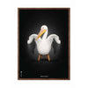  Pelikan Classic Poster Dark Wood Frame 50x70 Cm Black Background