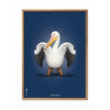  Pelikan Classic Poster Frame Made Of Light Wood 30x40 Cm Dark Blue Background