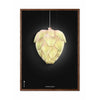  Ph Artichoke Poster Frame Made Of Dark Wood 30 X40 Cm Black Background