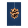  Pine Cone Classic Poster Without Frame 30x40 Cm Dark Blue Background