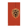  Pine Cone Classic Poster Without Frame 50x70 Cm Red Background