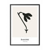  Snowdrop Design Icon Poster Frame Made Of Black Lacquered Wood 70 X100 Cm Grey