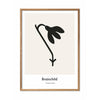  Snowdrop Design Icon Poster Frame Made Of Light Wood 70 X100 Cm Grey