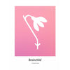  Snowdrop Design Icon Poster Without Frame 30 X40 Cm Pink