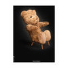  Teddy Bear Classic Poster Without Frame A5 Black Background