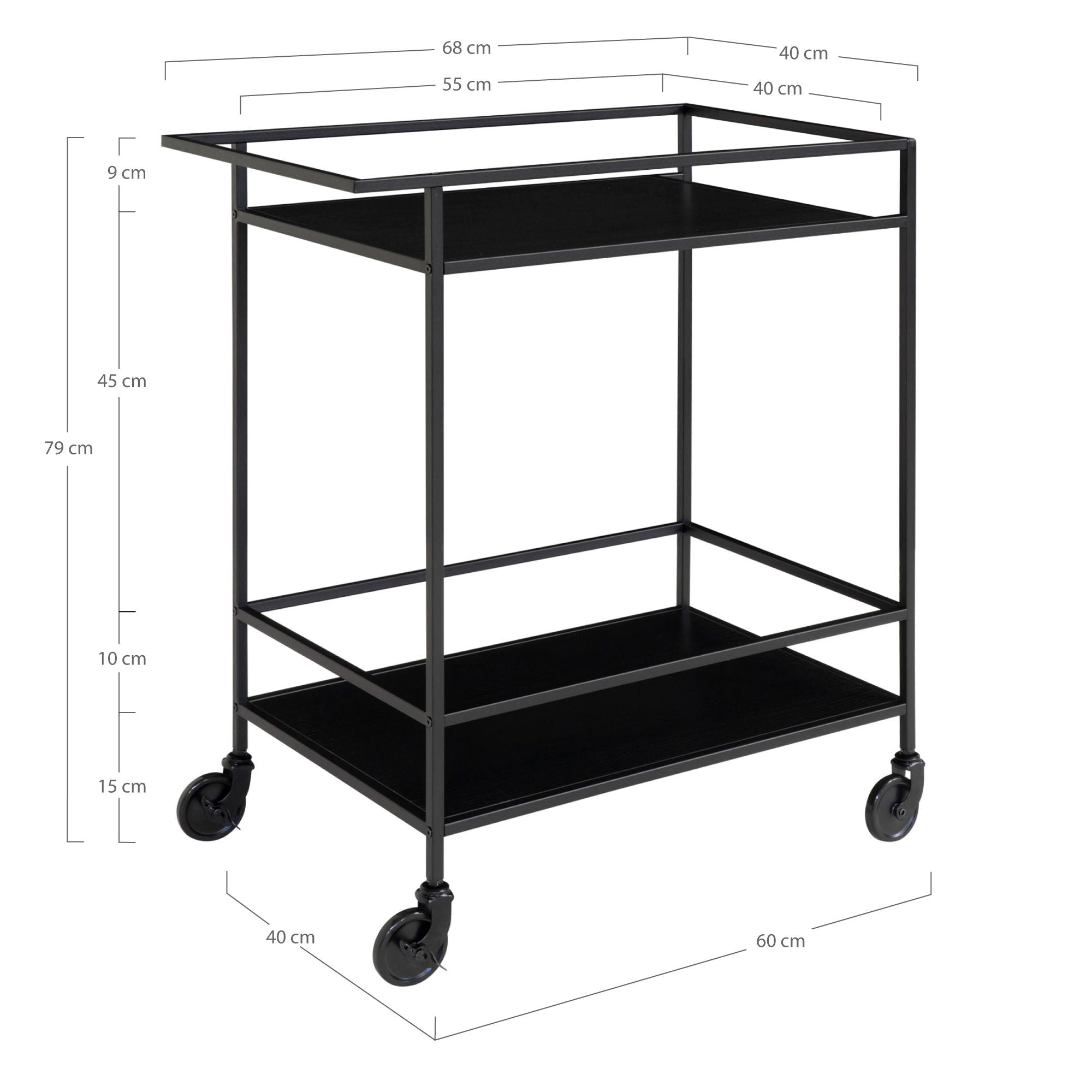 House Nordic Vita Bar Trolley