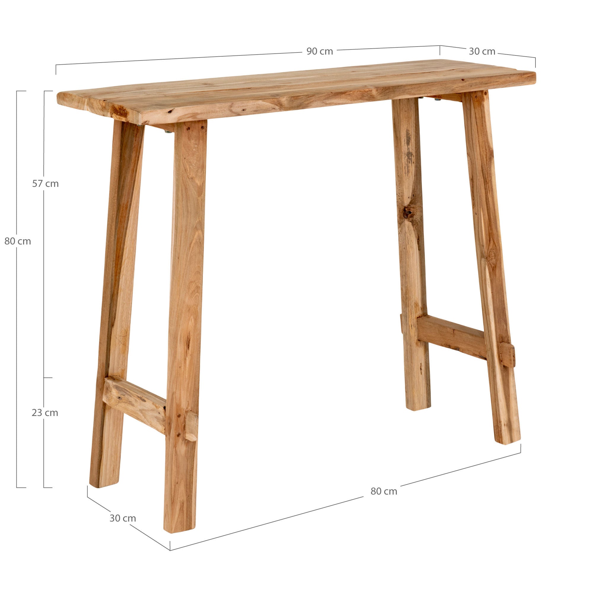 House Nordic Girona Teak Console Table