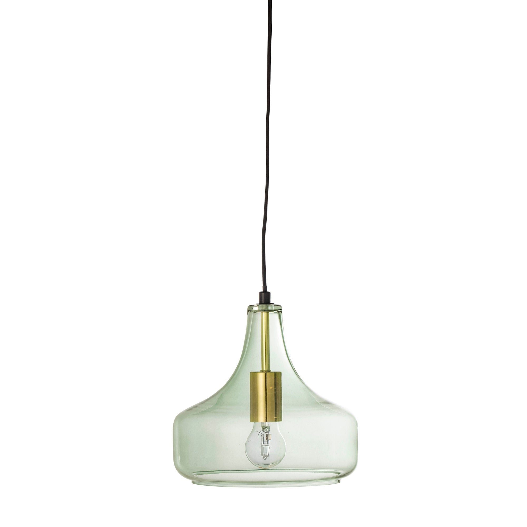 Bloomingville Yuser Pendant Lamp, Green, Glass