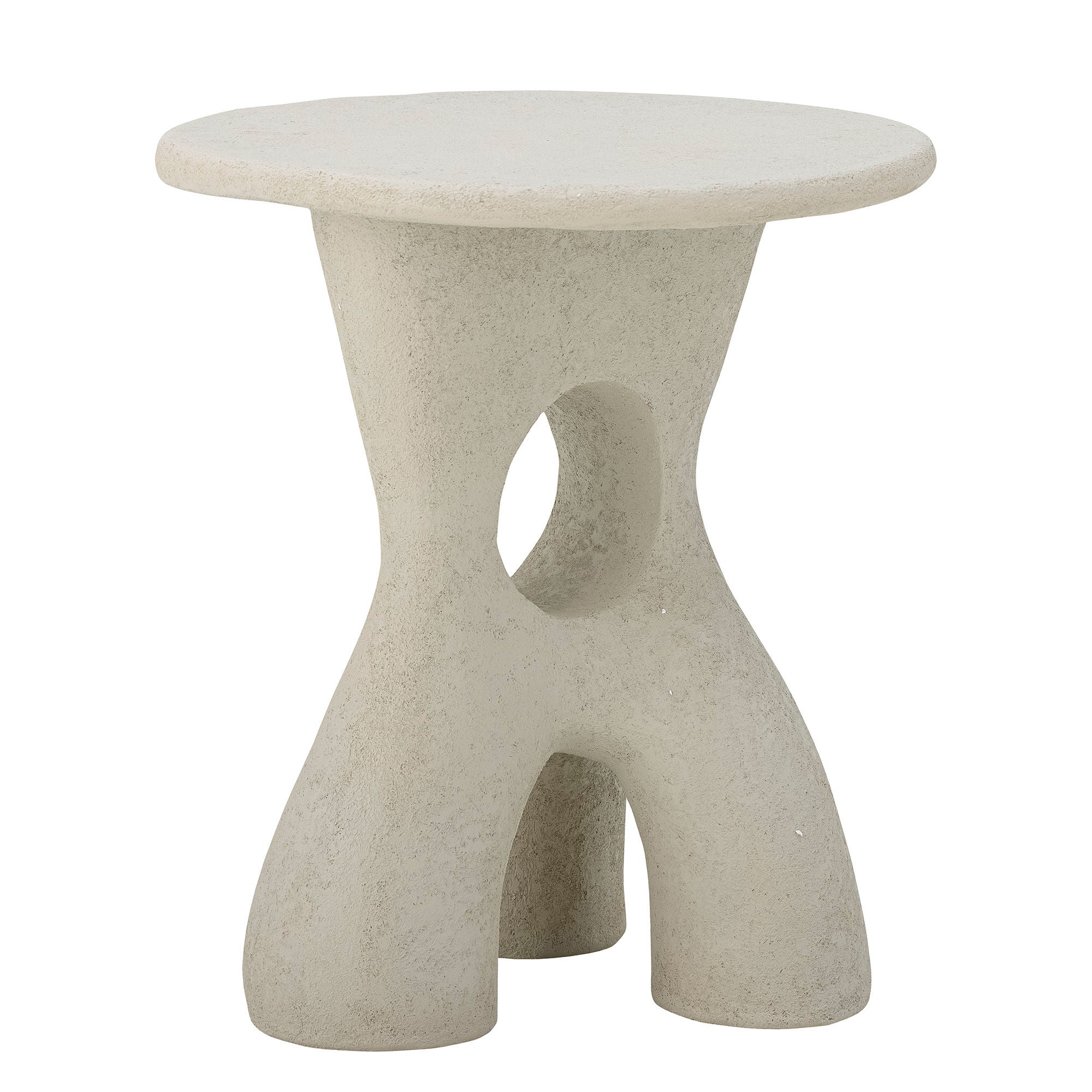 Bloomingville Amiee Side Table, White, Polyresin